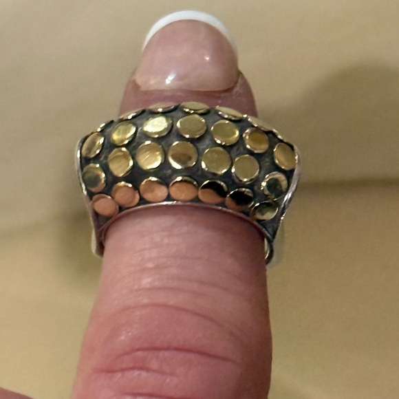 John Hardy Jewelry - John Hardy Dot Collection 18k Gold/.925 Ring Size 6